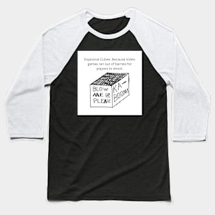 Explosive Cubes Baseball T-Shirt